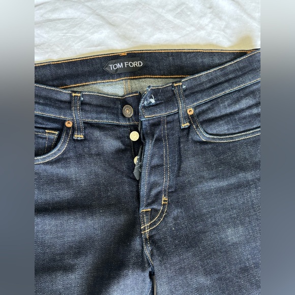 Tom Ford Dark Blue Skinny Jeans Sleek Design - Picture 2 of 5